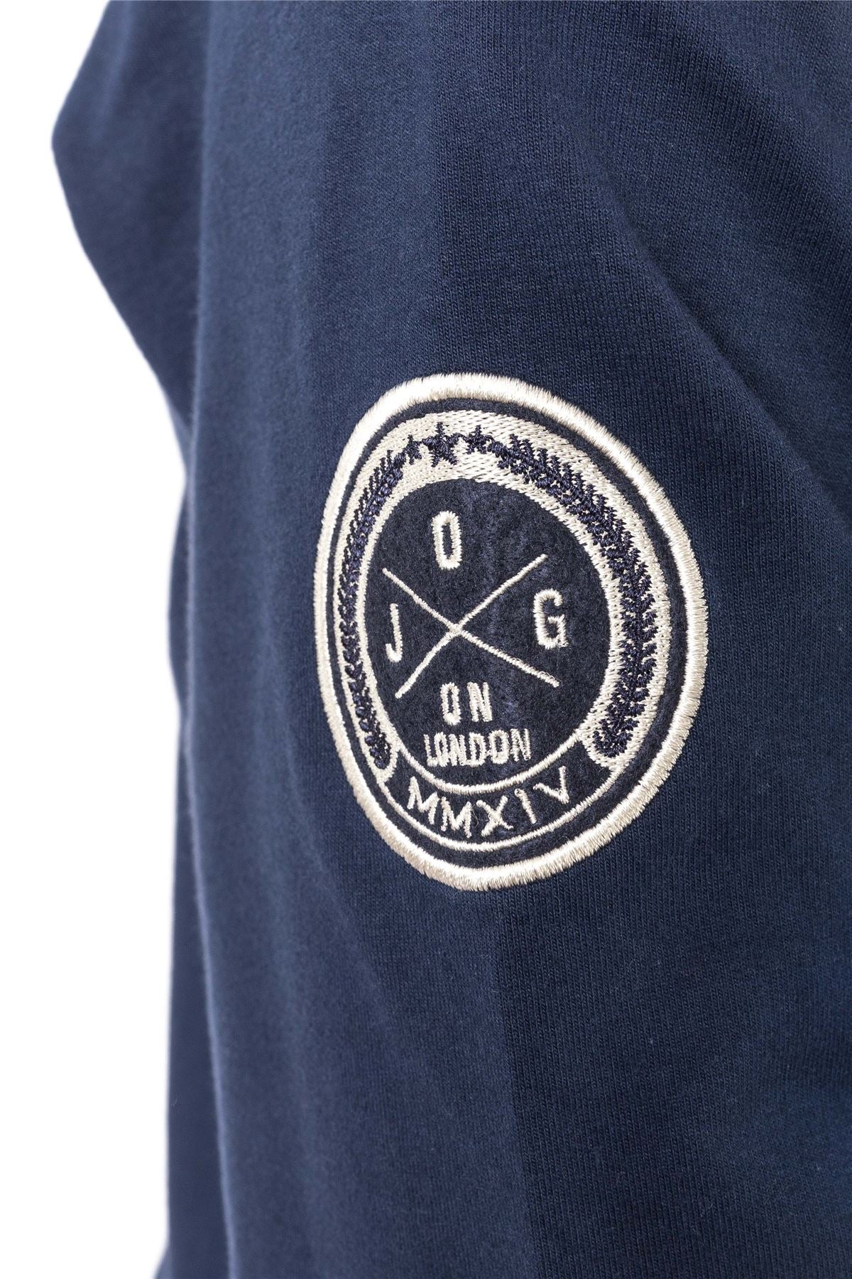 Jog On London Navy Lightweight Zipped Hoodie