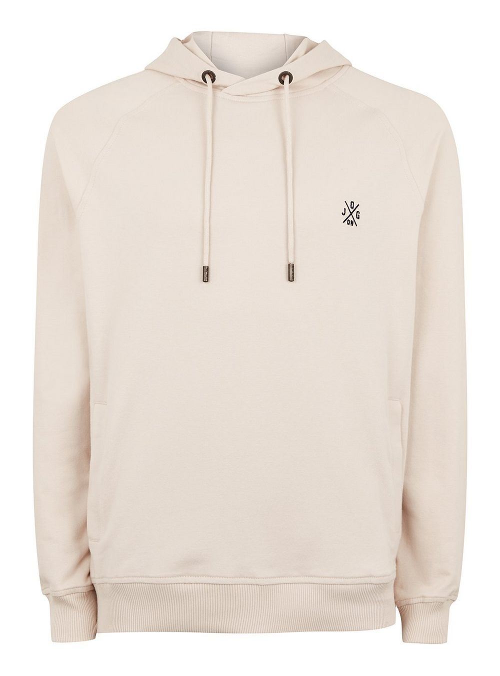 Jog On London Pullover Lightweight Long-sleeved Cream Hoodie