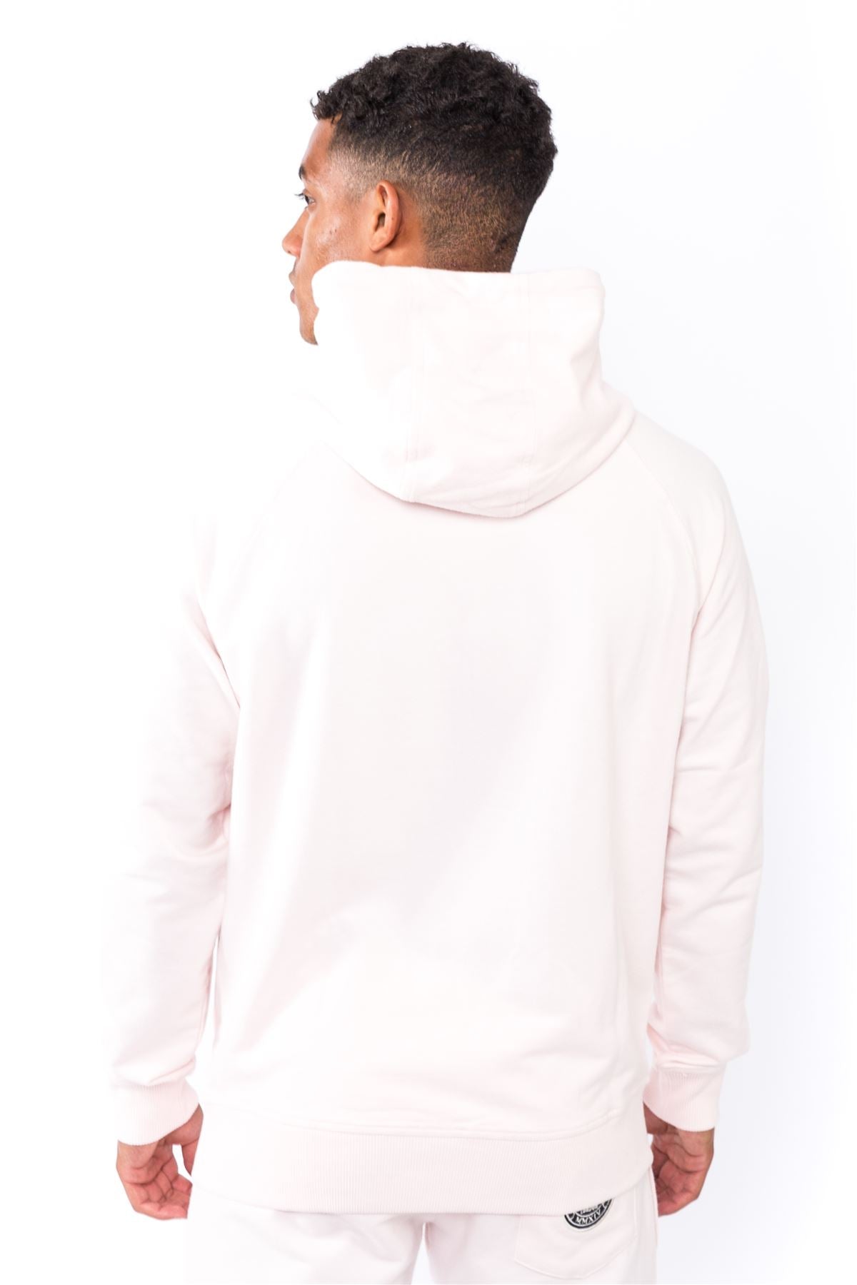 Jog On London Dusty Pink Lightweight Zipped Hoodie