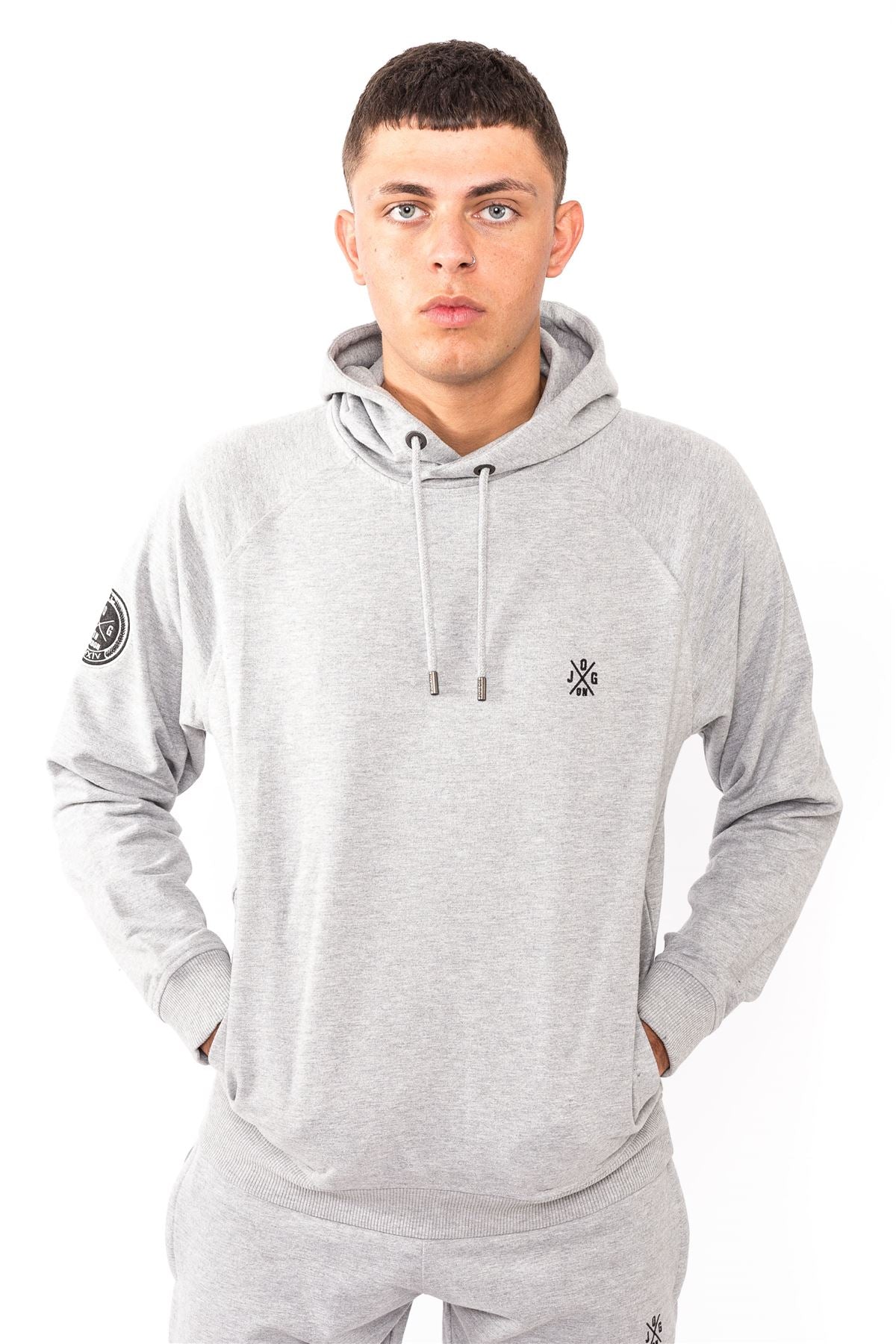 Pullover Lightweight Long Sleeved Grey Hoodie