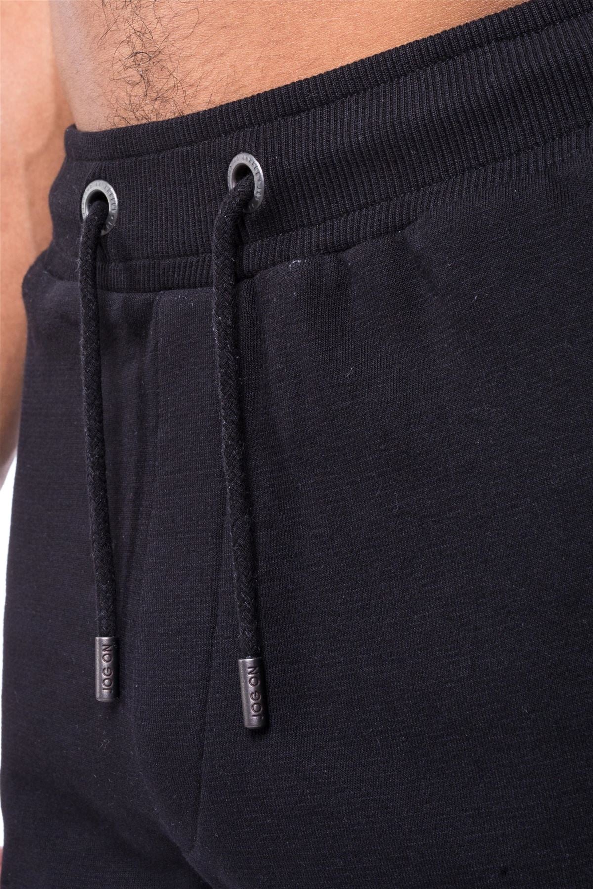 Jog On London: Premium Slim Fit Black Shorts
