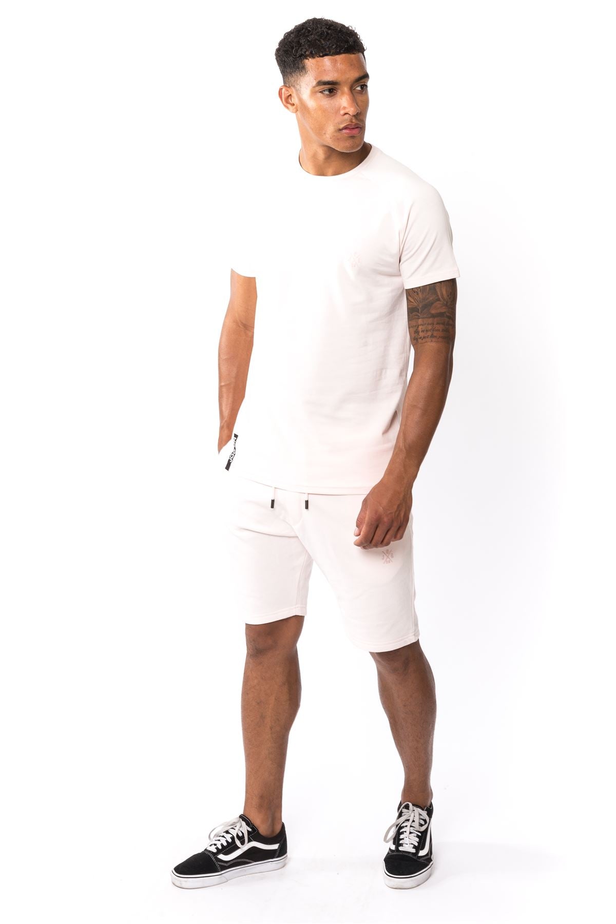 Jog On London Lightweight Muscle Fit Short Sleeve Dusty Pink T-shirt