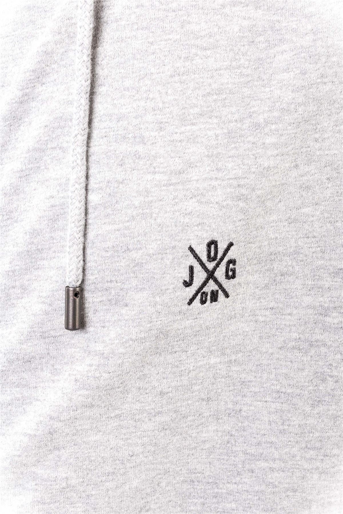 Jog On London Grey Lightweight Zipped Hoodie