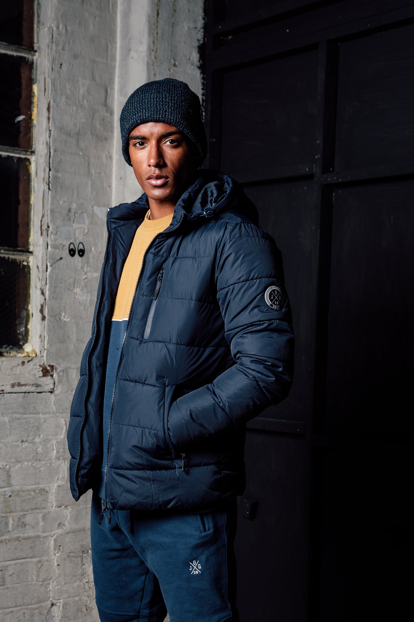 Winter Padded Hooded Jacket - Navy