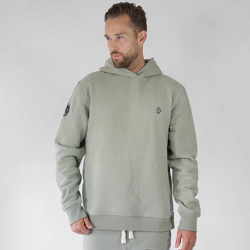 Sage Green Side Zipped Hoodie