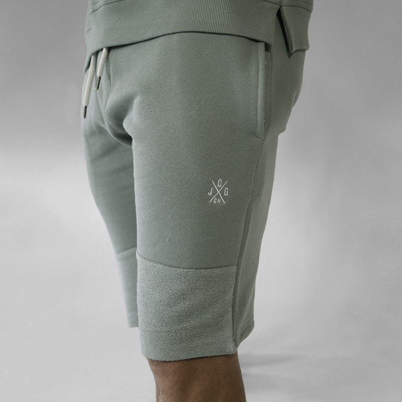 Sage Green Panel Shorts