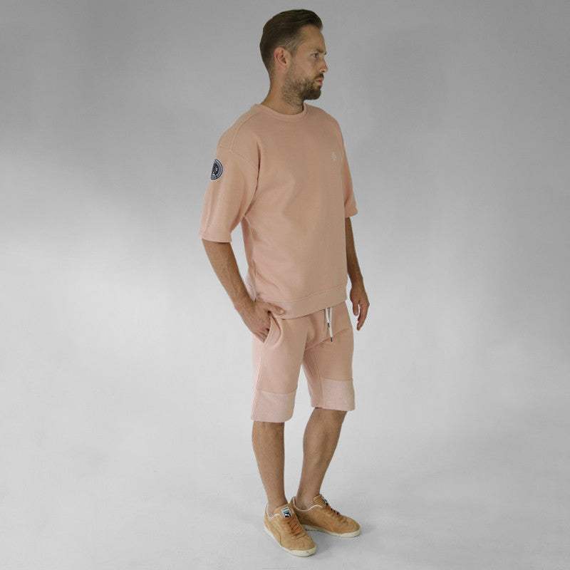 Natural Pink Panel Shorts