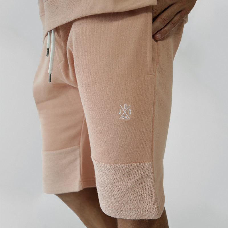 Natural Pink Panel Shorts