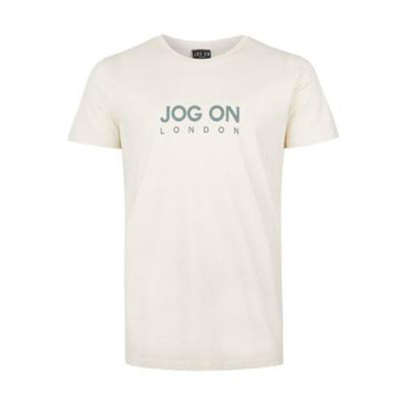 Natural Cream Text T-Shirt