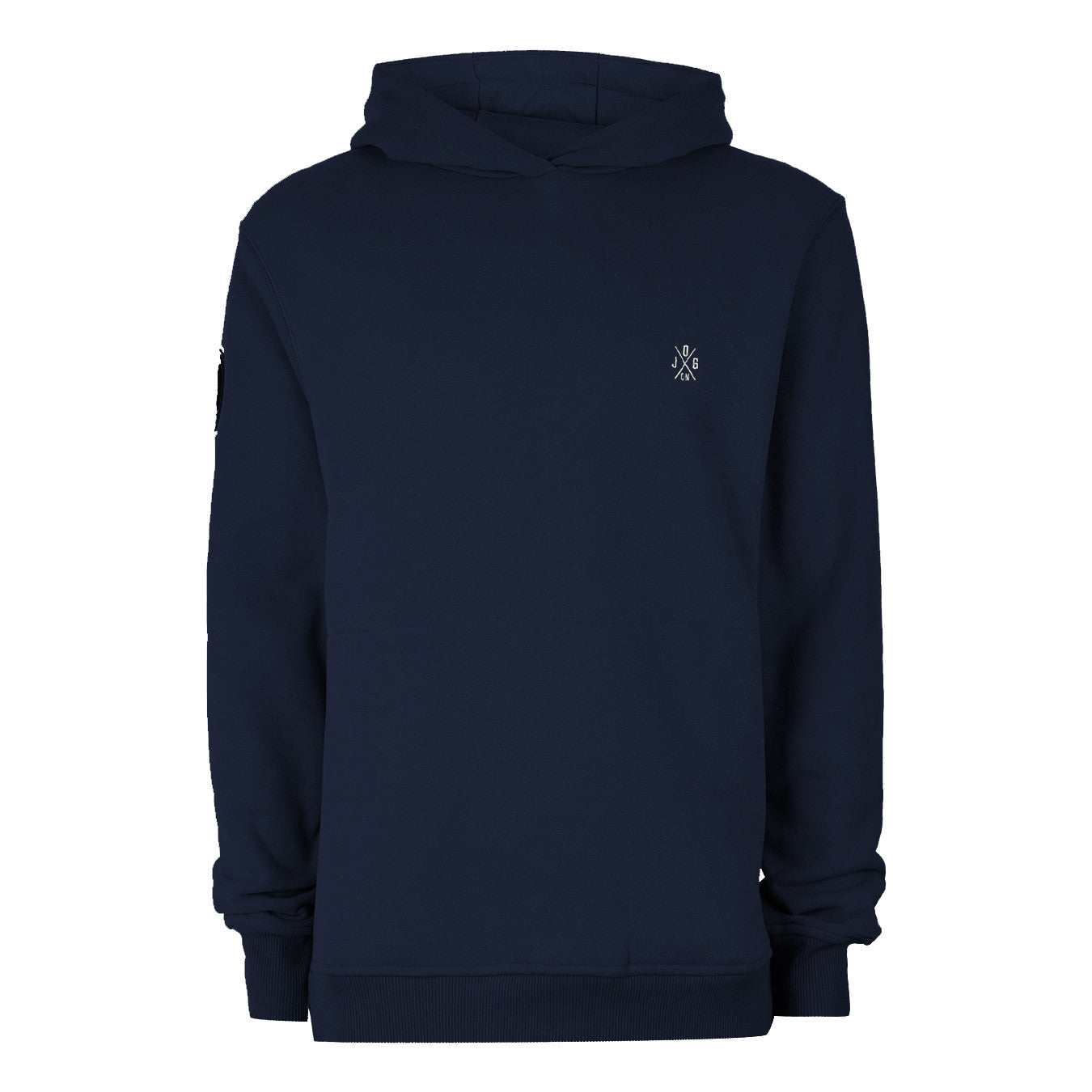 Navy Side Zipped Hoodie