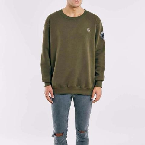 Olive Green Crewneck Sweatshirt