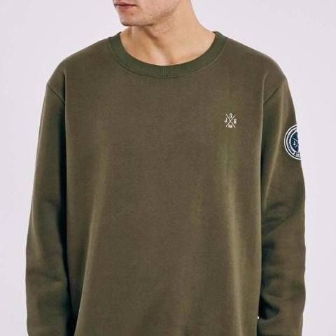Olive Green Crewneck Sweatshirt