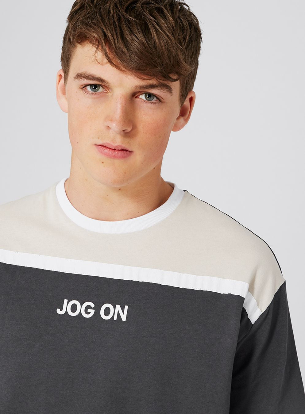 Grey Panel T-Shirt