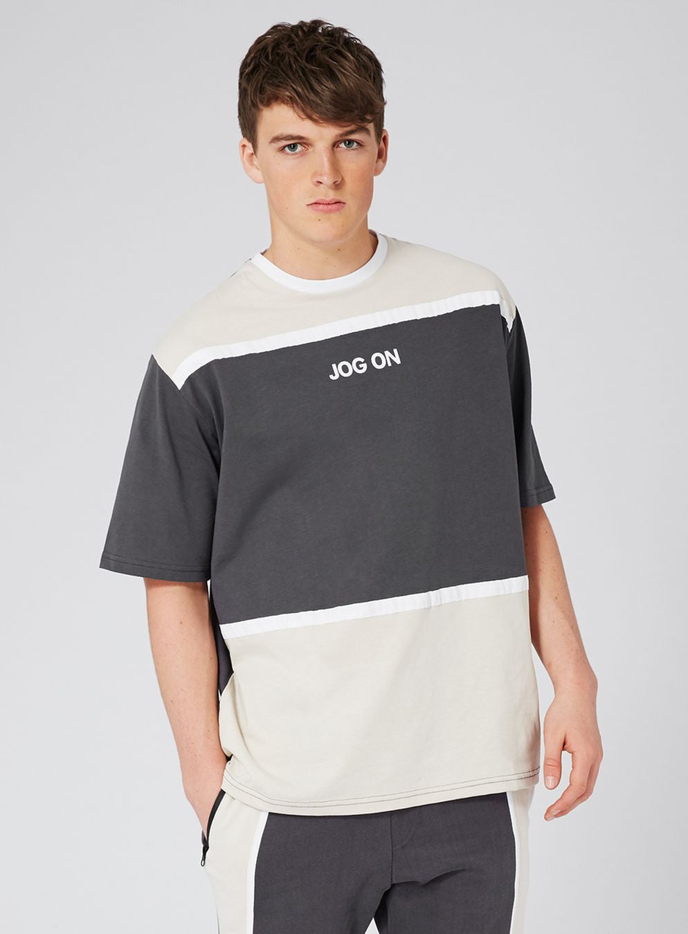 Grey Panel T-Shirt