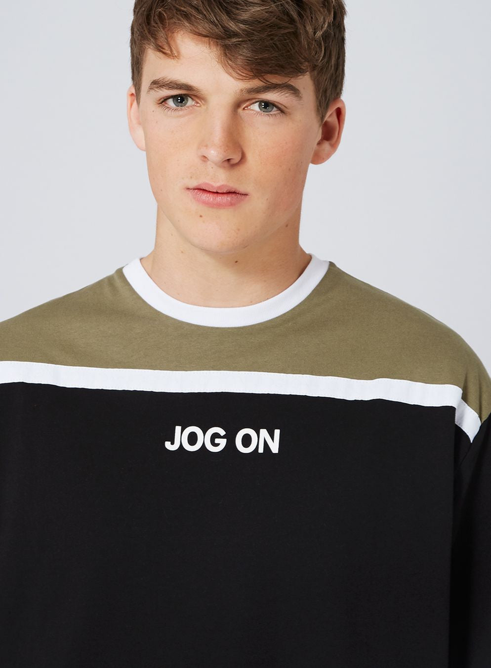 Khaki Panel T-Shirt