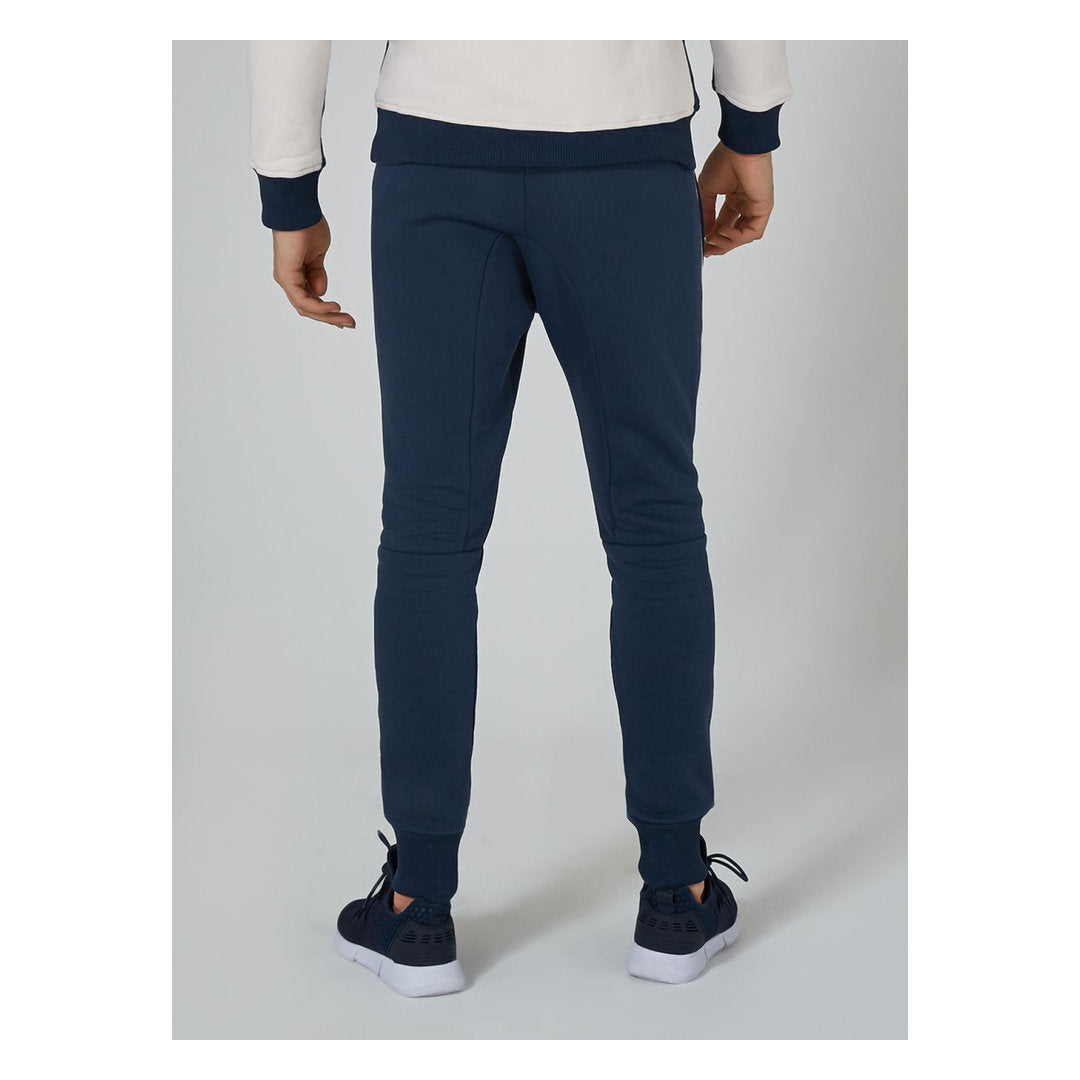 Premium Navy And Cream Joggers