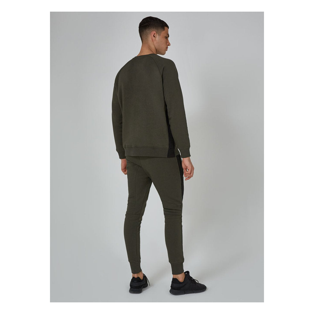 Premium Green And Black Sweatshirt And Joggers Co-Ordinated Set