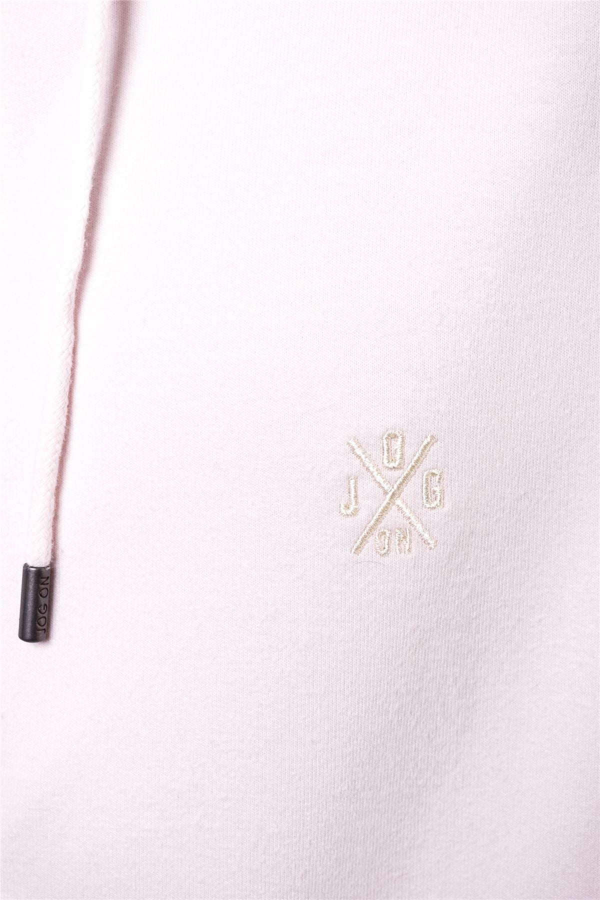 Jog On London Dusty Pink Lightweight Zipped Hoodie