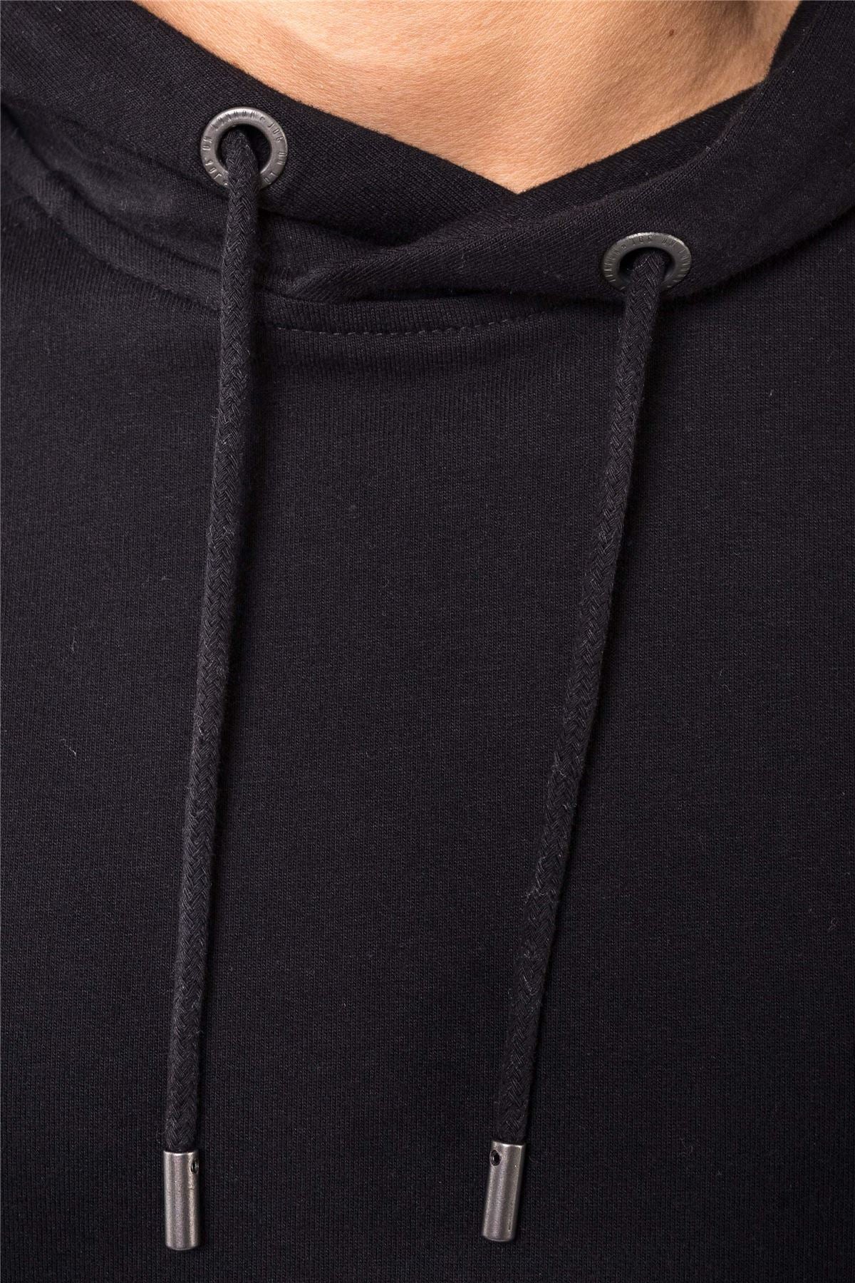 Jog On London Pullover Lightweight Long-sleeved Black Hoodie