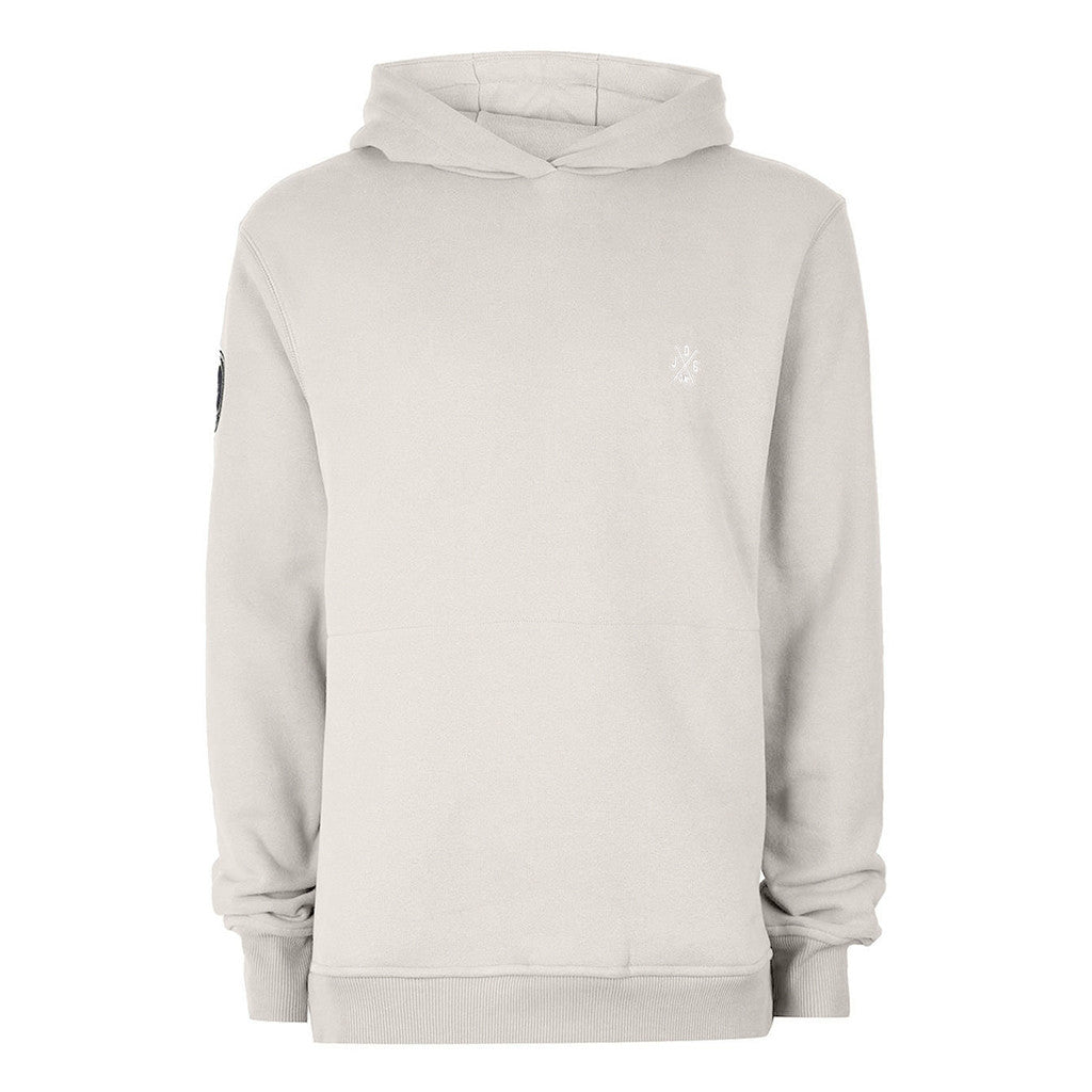 Cream Side Zipped Hoodie