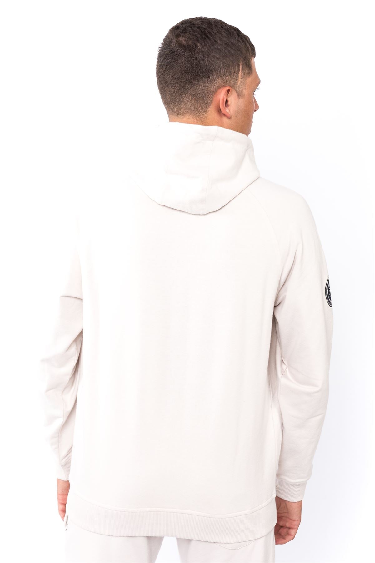 Jog On London Pullover Lightweight Long-sleeved Cream Hoodie