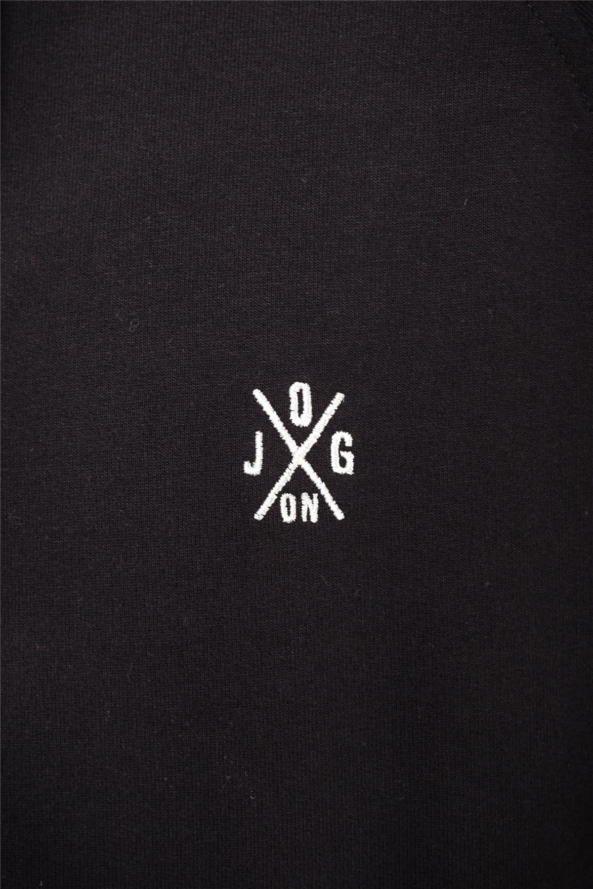 Jog On London Pullover Lightweight Long-sleeved Black Hoodie