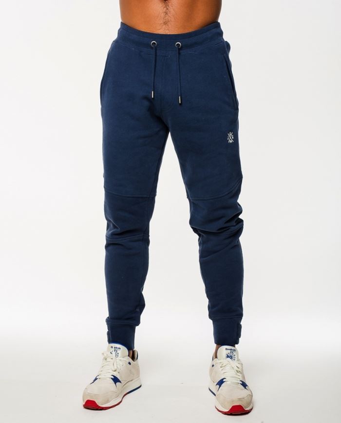 Jog On Casual Gym Fitness Tracksuit Bottoms Slim Fit Navy Joggers
