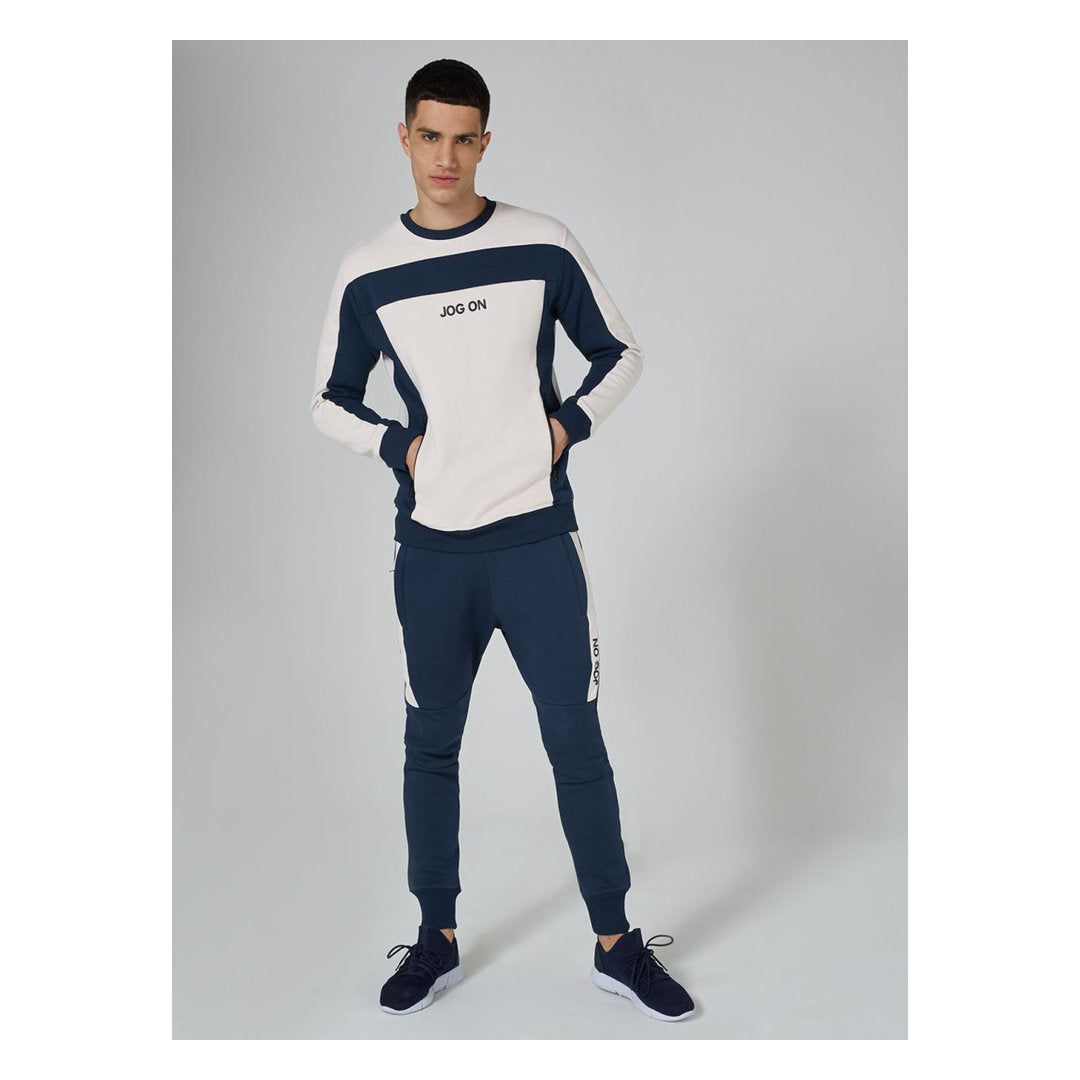 Premium Navy And Cream Sweatshirt