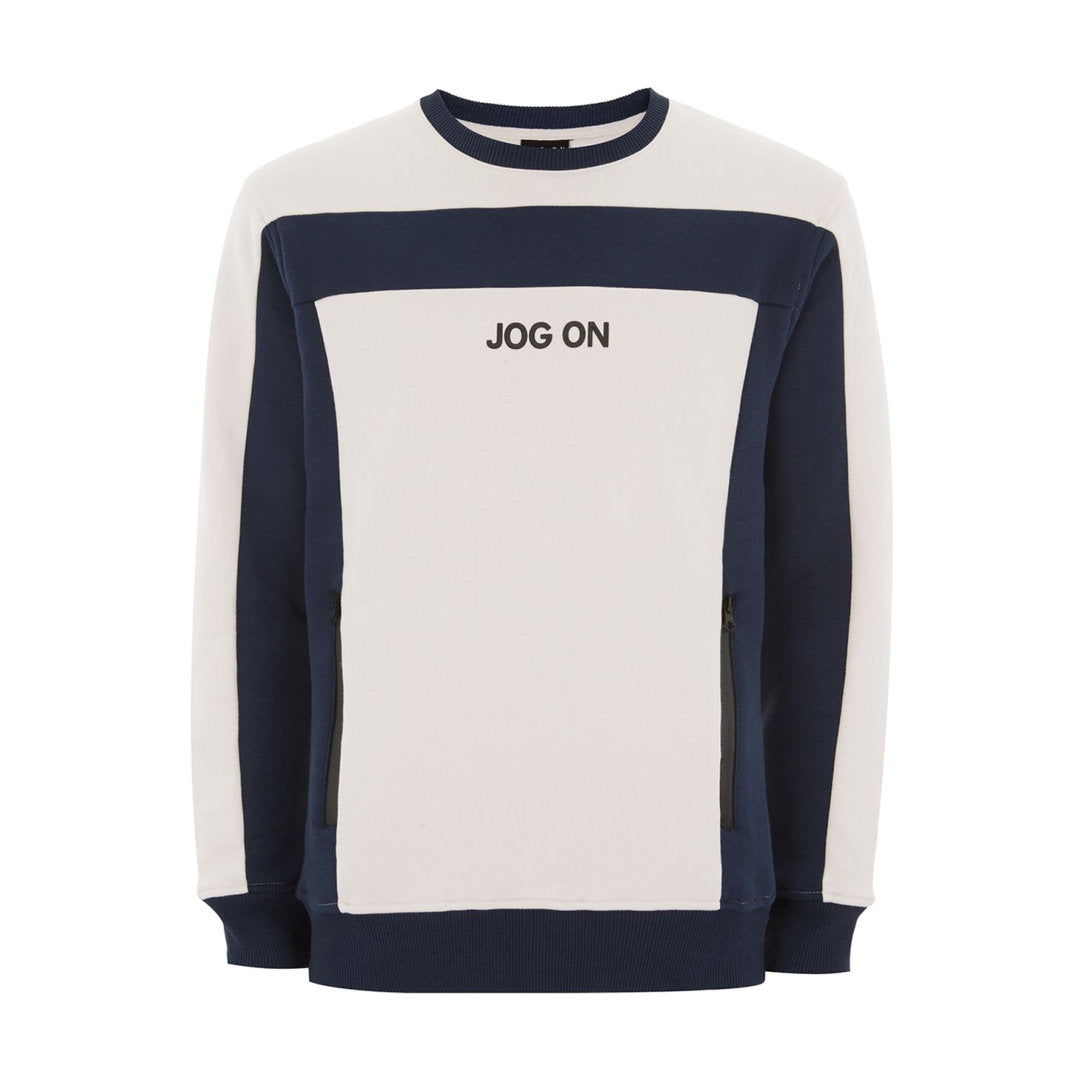 Premium Navy And Cream Sweatshirt