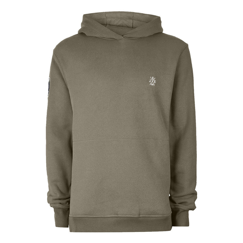 Khaki Side Zipped Hoodie