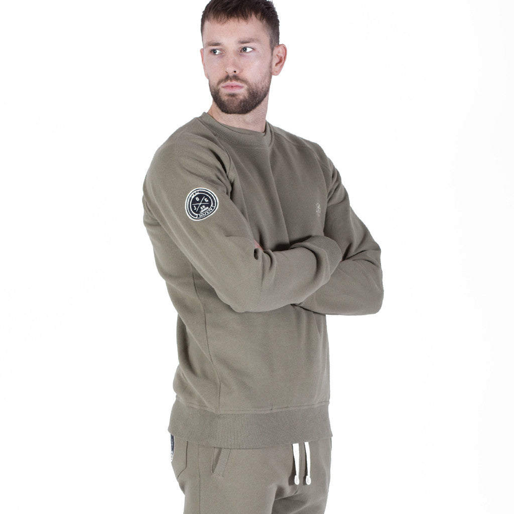 Khaki Crewneck Sweatshirt