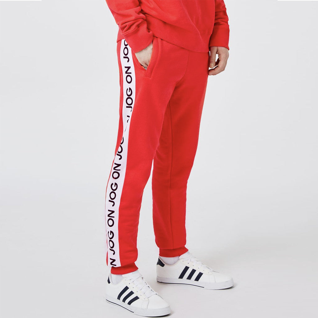 Retro Red Slim Joggers