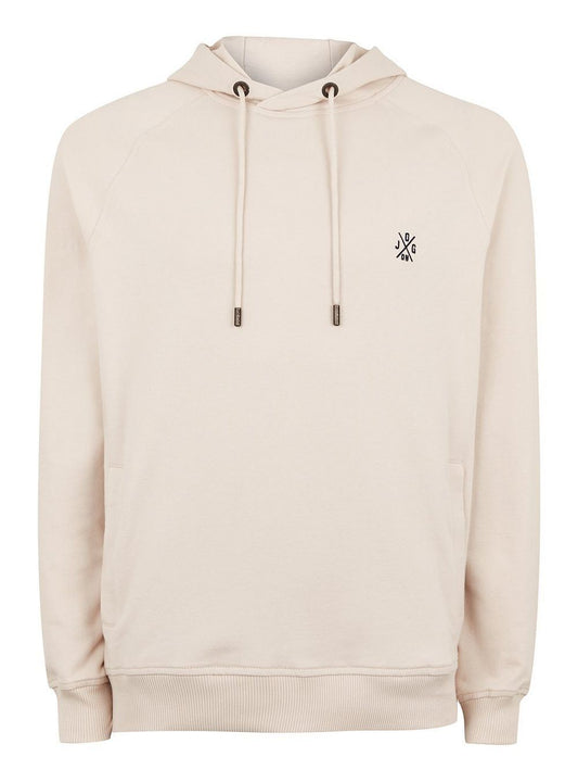 Jog On London Pullover Lightweight Long-sleeved Cream Hoodie