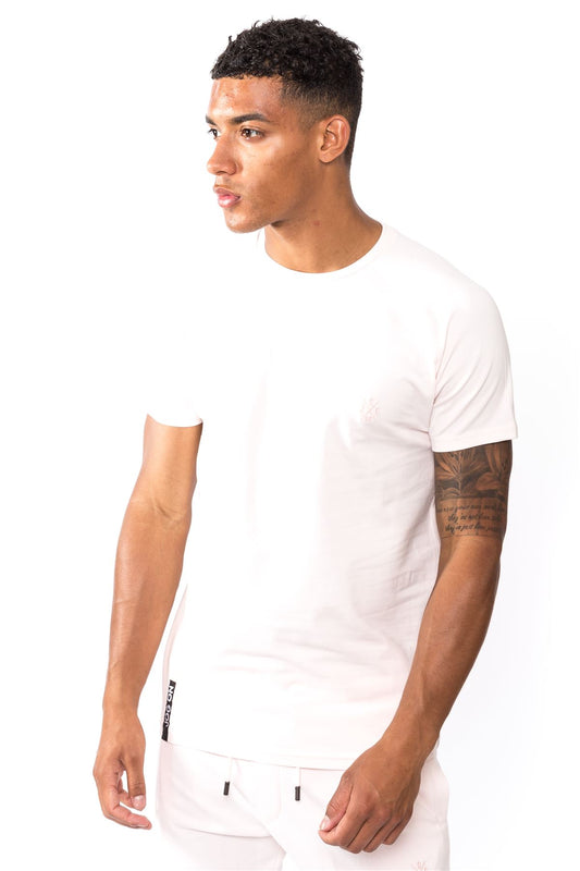 Jog On London Lightweight Muscle Fit Short Sleeve Dusty Pink T-shirt