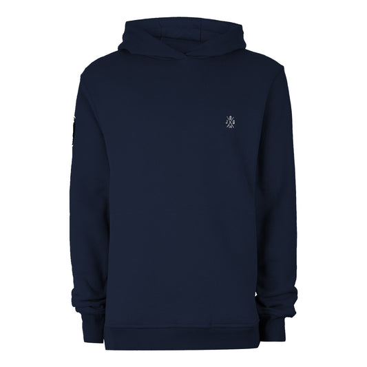 Navy Side Zipped Hoodie