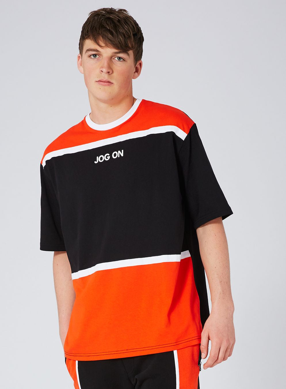 Orange Panel T-Shirt