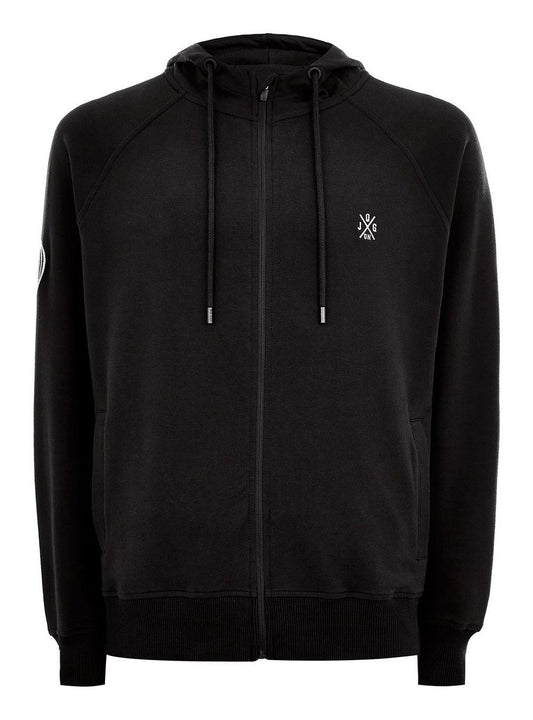 Jog On London Black Lightweight Zipped Hoodie