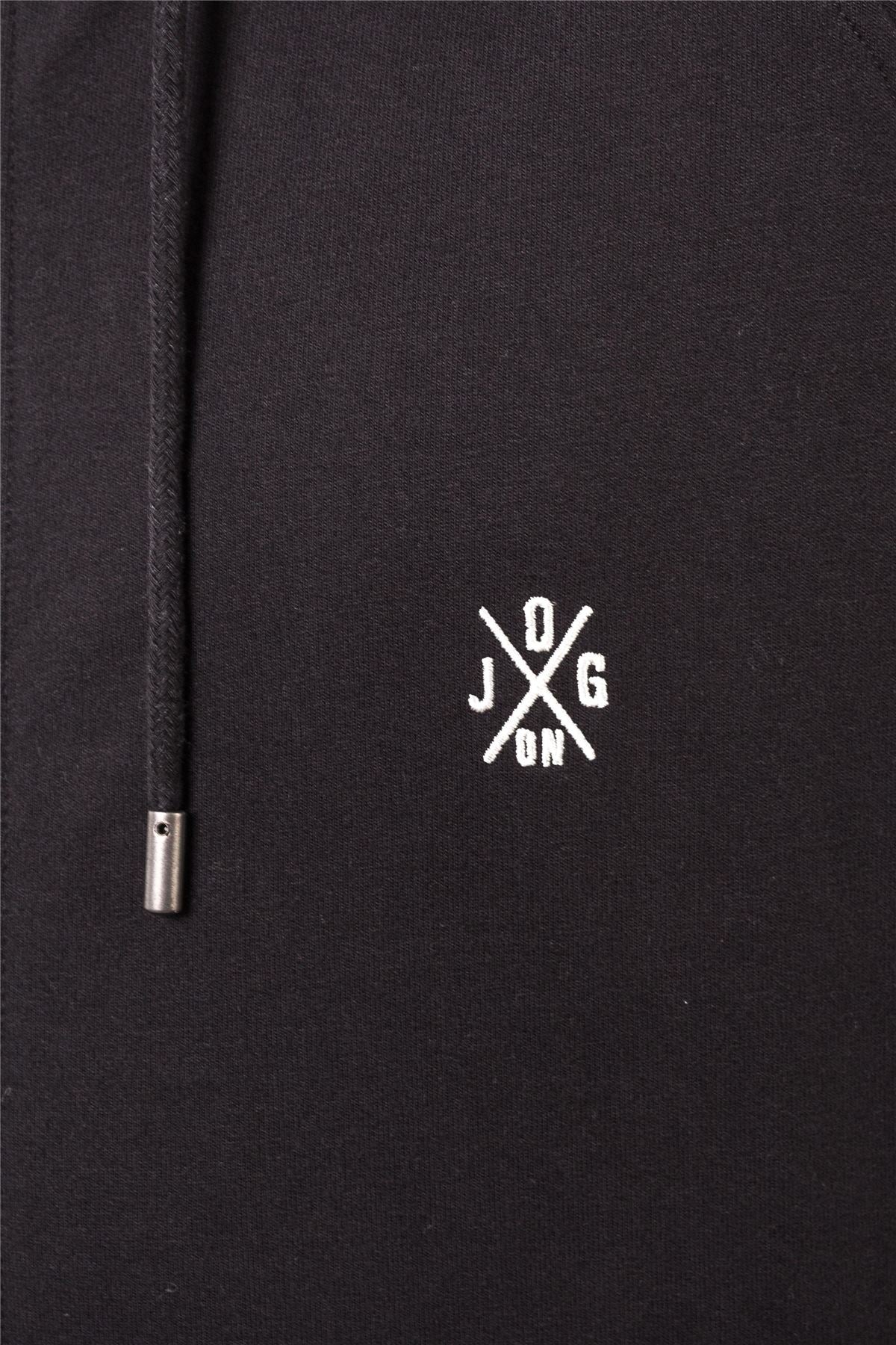 Jog On London Black Lightweight Zipped Hoodie