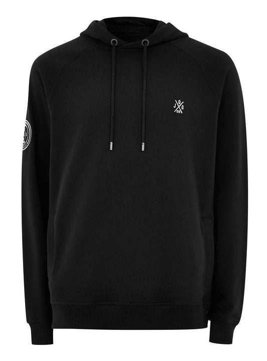 Jog On London Pullover Lightweight Long-sleeved Black Hoodie