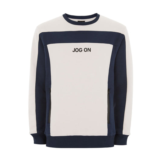 Premium Navy And Cream Sweatshirt