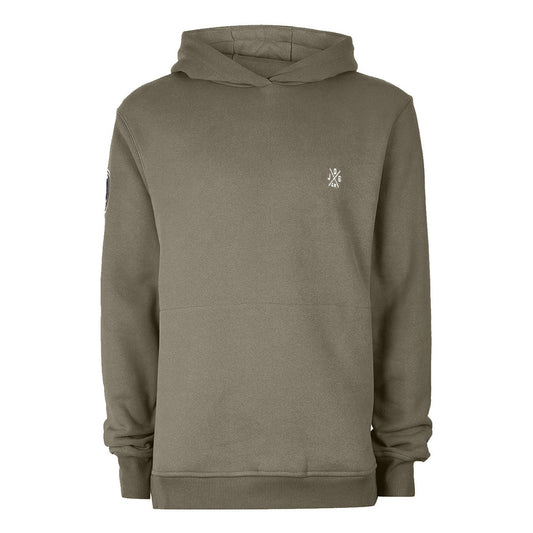 Khaki Side Zipped Hoodie